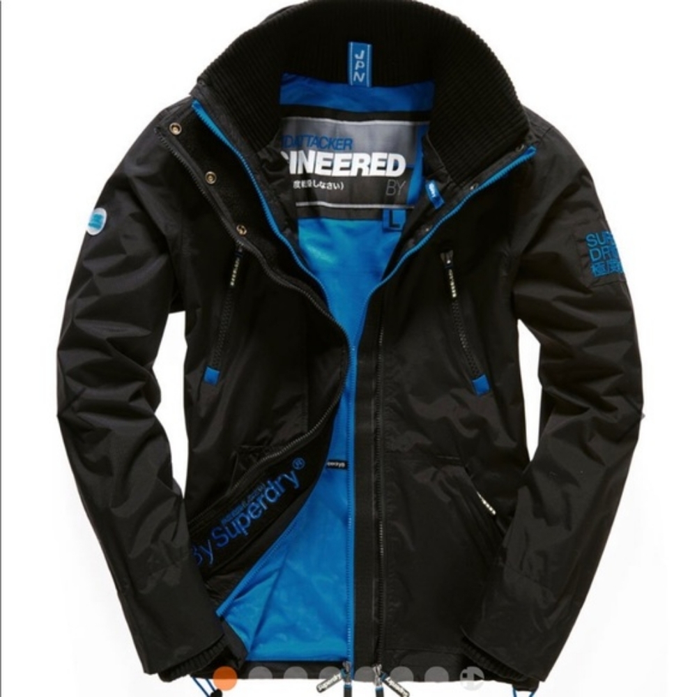 Superdry Wind Attacker Jacket (grey and blue)